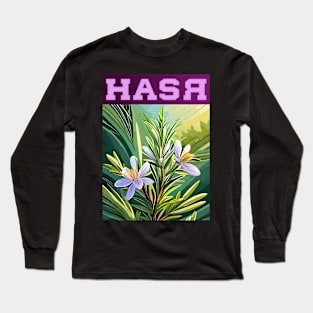 Flower Rosemary (Design 1) Long Sleeve T-Shirt